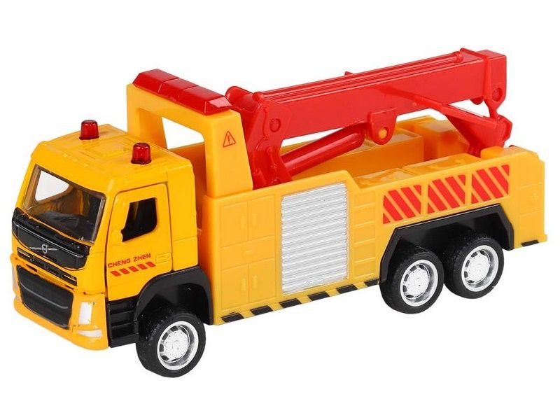 Машина АВТОПАНОРАМА VOLVO FM Эвакуатор, желтый, 172, инерция, вк 17,5136,5 см