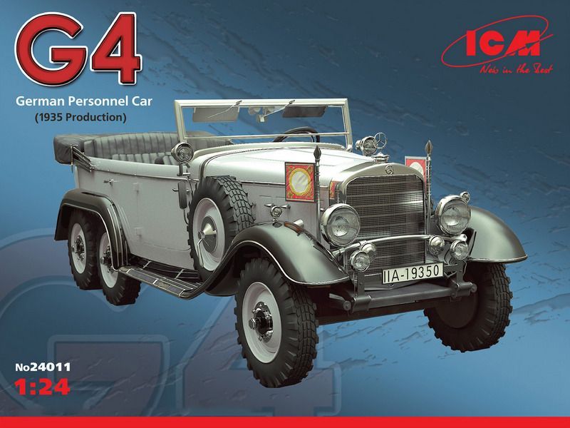 Сборная модель ICM Typ G4 производства 1939, автомобиль германского руководства, 124