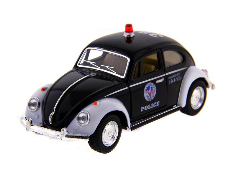 Машина Kinsmart  Volkswagen Classical Beetle Police инерция 112шт 132 бк