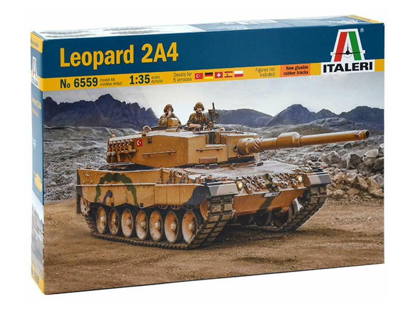 Сборная модель ITALERI 6559ИТ Немецкий танк Леопард 2A4, 135