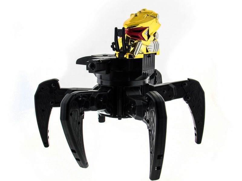 РУ боевой роботпаук Space Warrior, лазер, диски, золотой, NiMh и ЗУ, 24G