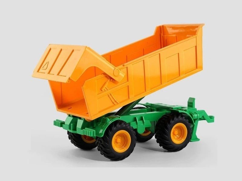 РУ фермерский трактор Korody с прицепом самосвалом, широкие колеса 124 24G 6CH RTR
