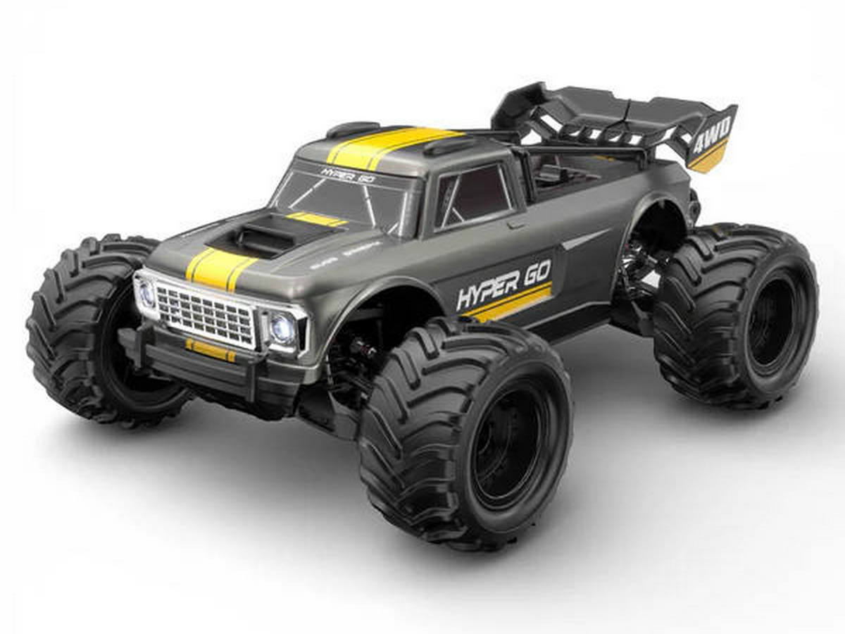 Радиоуправляемый монстр MJX Hyper Go 10210 серый Brushless 4WD 24G 110, без ЗУ и акб