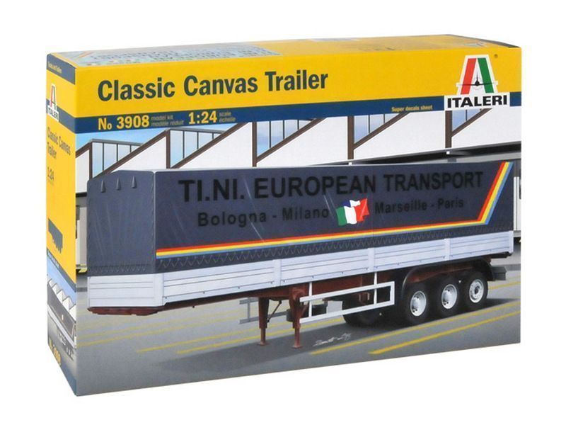 Сборная модель ITALERI 3908ИТ  БРЕЗЕНТ ТРЕЙЛЕР 40футов Классика, 124