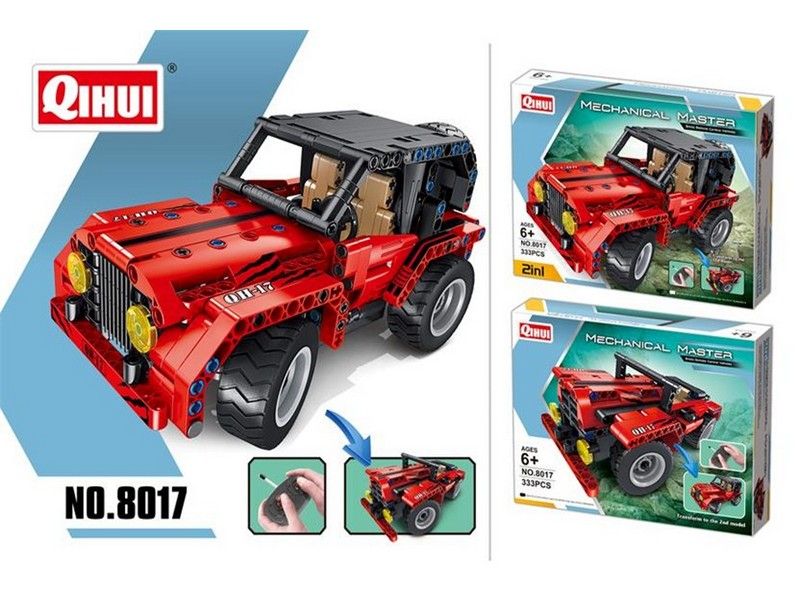 Радиоуправляемый конструктор Qihui Mechanical Master 2 в 1 Джипы 333 детали