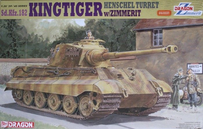 Сборная модель Немецкий танк SdKfz 182 Королевский Тигр с башней Хеншеля 135