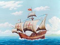 Сборная модель Корабль Колумба "Санта-Мария" 1/150