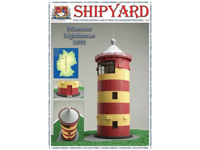 Сборная картонная модель Shipyard маяк Lighthouse Pilsumer №26, 172
