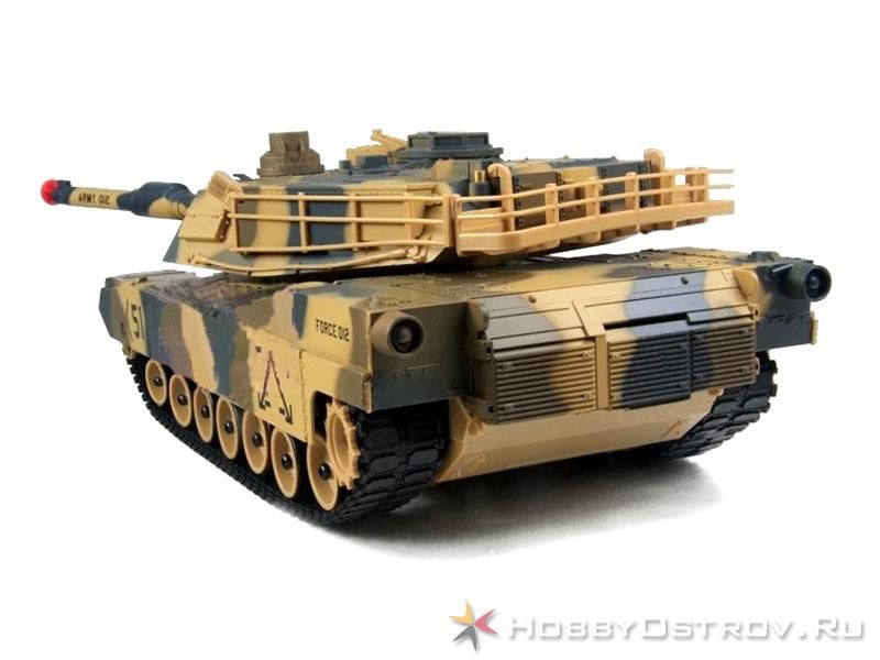 Радиоуправляемый танк Huan Qi 128 M1A2 Abrams, 2740МГц, стреляет шариками