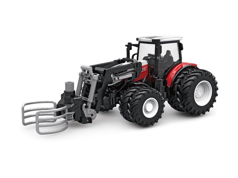 РУ фермерский трактор Korody с погрузчиком тюков, двойные колеса 124 24G 6CH RTR