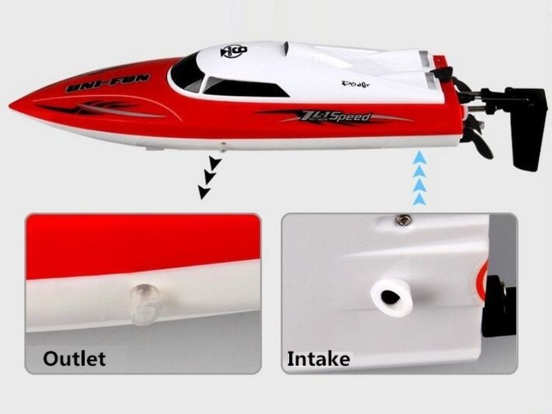 Радиоуправляемый катер Huan Qi HQ960 24G RTR  акб и ЗУ