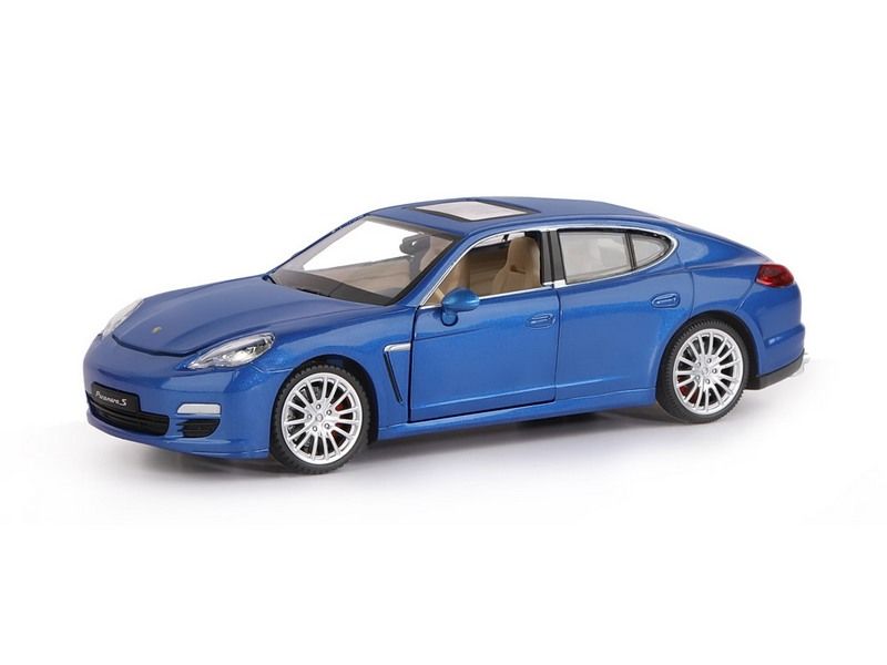 Машина АВТОПАНОРАМА Porsche Panamera S, синий, 124, свет, звук, вк 24,512,510,5 см
