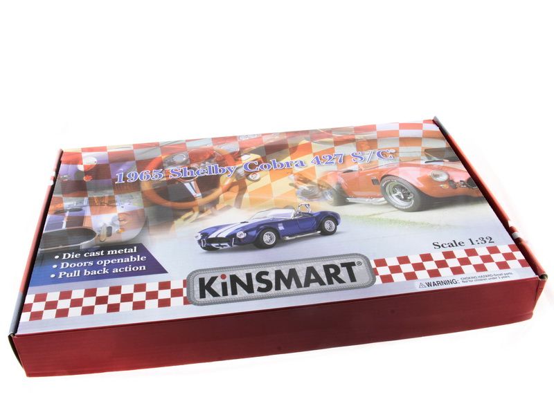 Машина Kinsmart Shelby Cobra 427 1965 инерция 112шт 132 бк