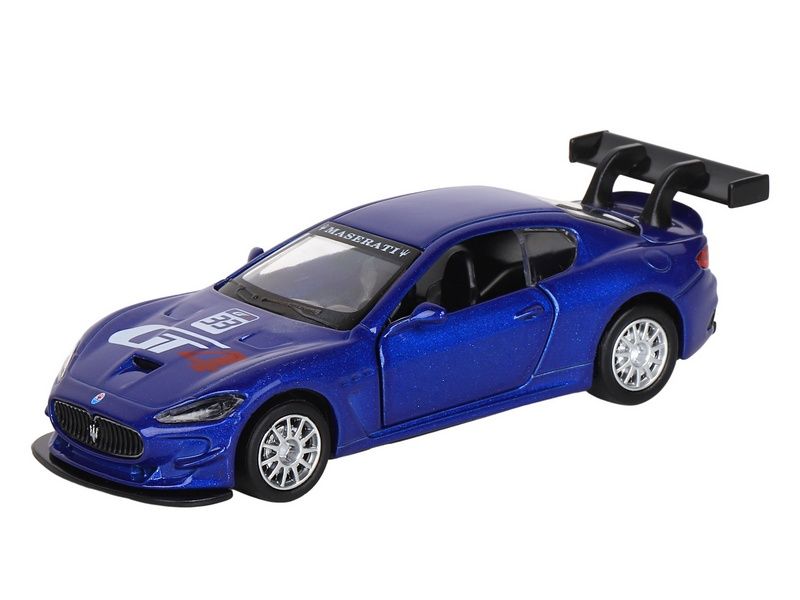 Машина АВТОПАНОРАМА Maserati Gran Turismo MC GT4, синий, 143, инерция, вк 17,512,56,5 см