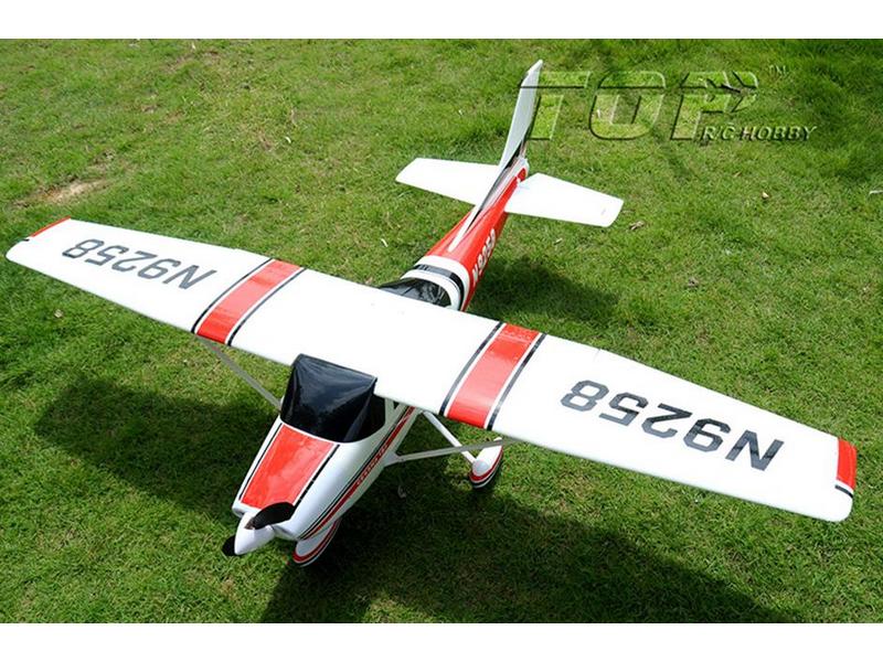 Радиоуправляемый самолет Top RC Cessna 182 500 class красная 1410мм 24G 4ch LiPo RTF