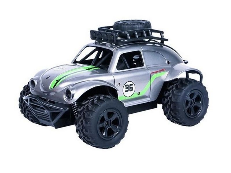 Радиоуправляемая автомодель MN MODEL Volkswagen Beetle серый 2WD 24G 118 RTR