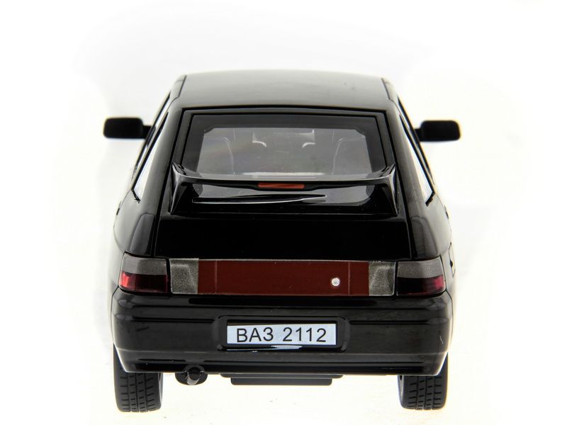 Машина АВТОПАНОРАМА ВАЗ 2112 черная,122, инерция, Pull Bаck механизм, вк 101222 cм