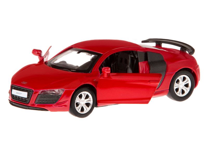 Машина АВТОПАНОРАМА Audi R8 GT, красный, 143, инерция, откр двери, вк 17,512,56,5 см