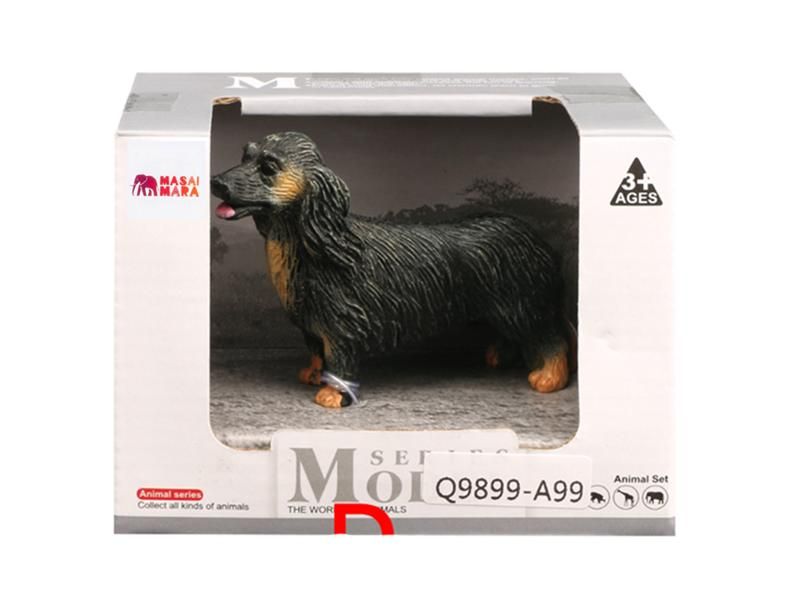 Фигурка игрушка MASAI MARA MM212193 серии На ферме собака Длинношерстная такса