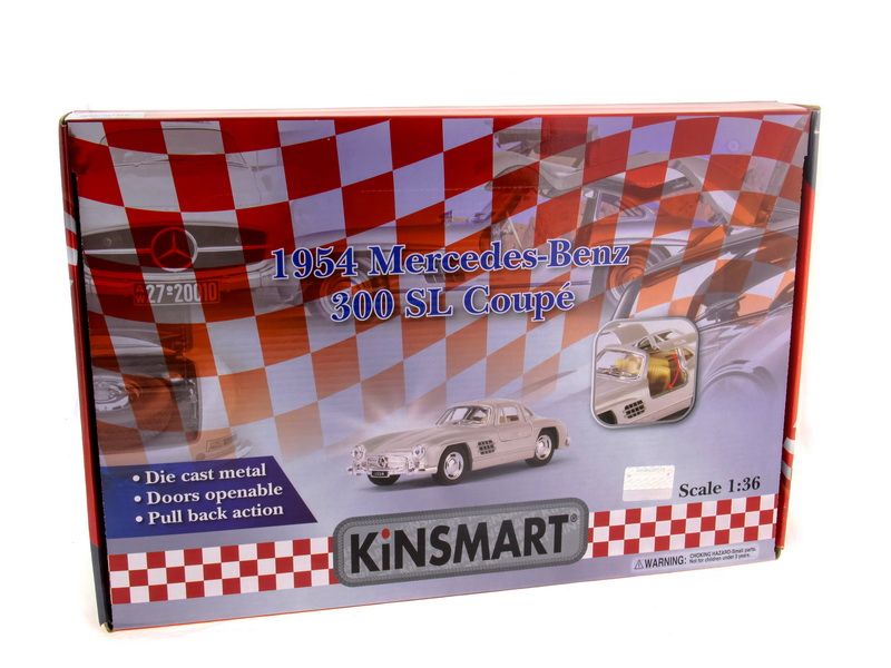 Машина Kinsmart MercedesBenz 300SL инерция 112шт 136 бк