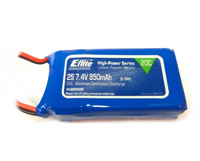 Аккумулятор EFlite LiPo 850mAh 74V 20C Blade CX