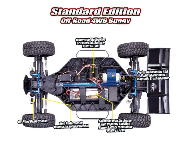 Радиоуправляемый багги Remo Hobby Scorpion синяя 4WD 24G 18 RTR
