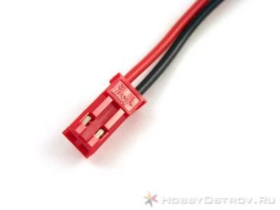 Разъем папа JST с проводом 20AWG 100 мм на аккумулятор