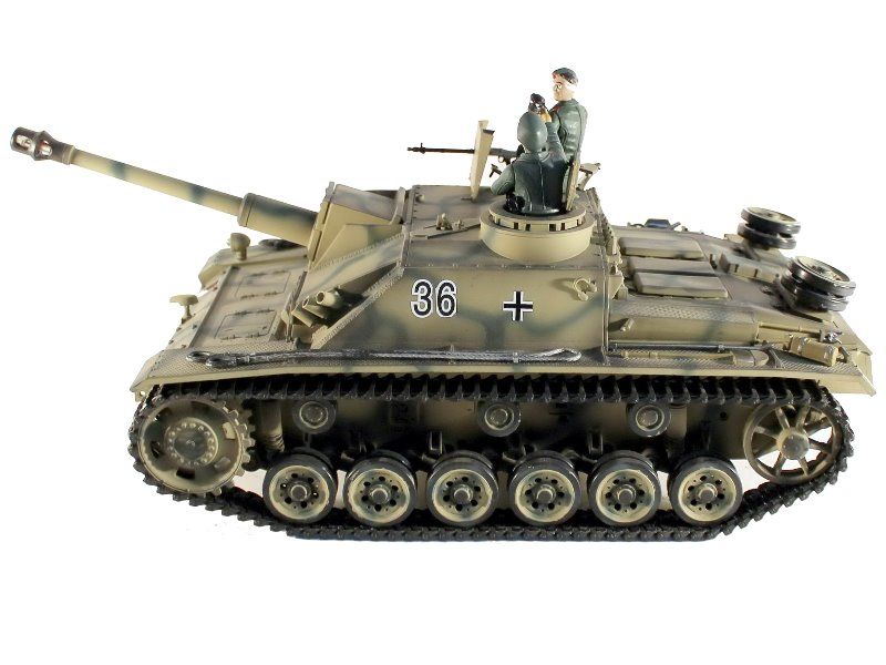 Радиоуправляемый танк Taigen 116 SturmgeschutzIIIausfgsdkfz Герм для ИК танк боя 24G RTR