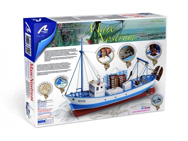Сборная деревянная модель корабля Artesania Latina MARE NOSTRUM 2016, 135