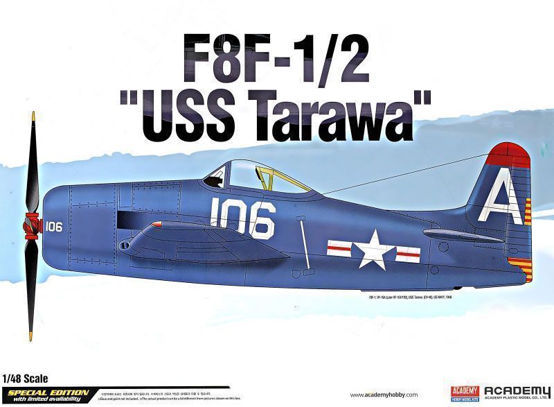 Сборная модель Самолёт F8F12 Bearcat USS Tarawa 148