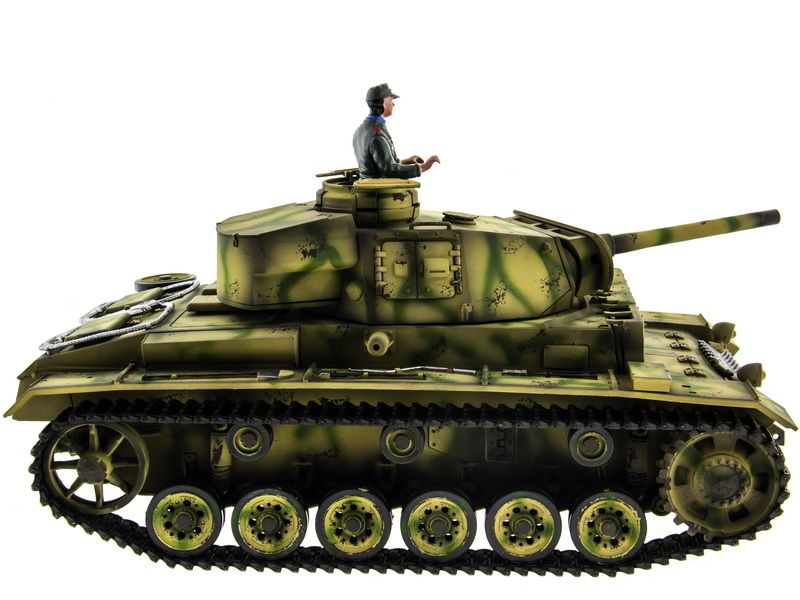 Радиоуправляемый танк Taigen 116 Panzerkampfwagen III Германия HC для ИК боя 24G RTR