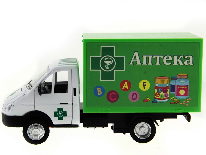 Машина АВТОПАНОРАМА ГАЗель аптека 128, вк 241412 см