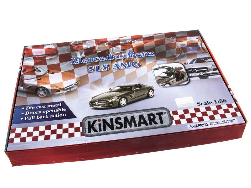 Машина Kinsmart MERCEDESBENZ SLS AMG инерция 112шт 136 бк
