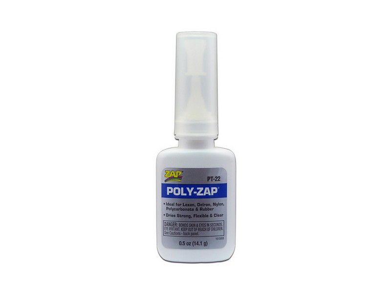 Клей ZAP PolyZAP для лексана, ABS, поликрбоната, средвязк, 141г btls