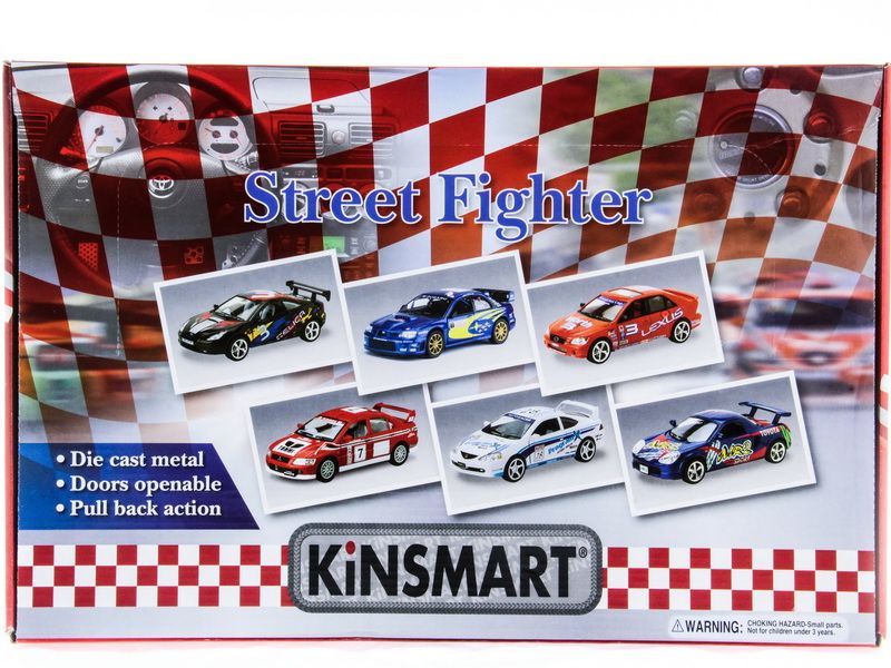 Машина Kinsmart Street Fighter в асс инерция 112шт бк