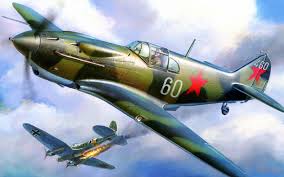 Сборная модель Самолет  Ла7 белый №27 Кожедуб  172