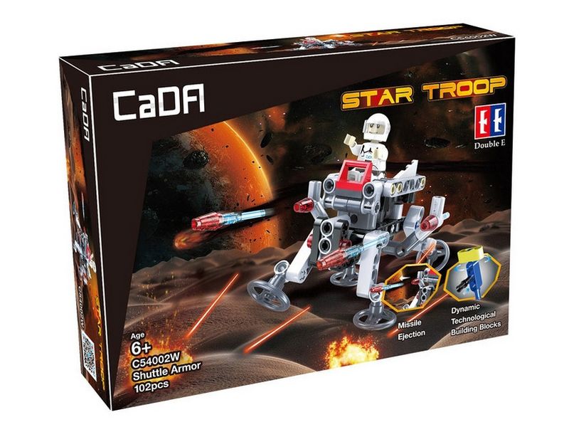 Конструктор CaDA Technic звездный отряд, соберите звездный корабль с C54001W03W04W 102 детали