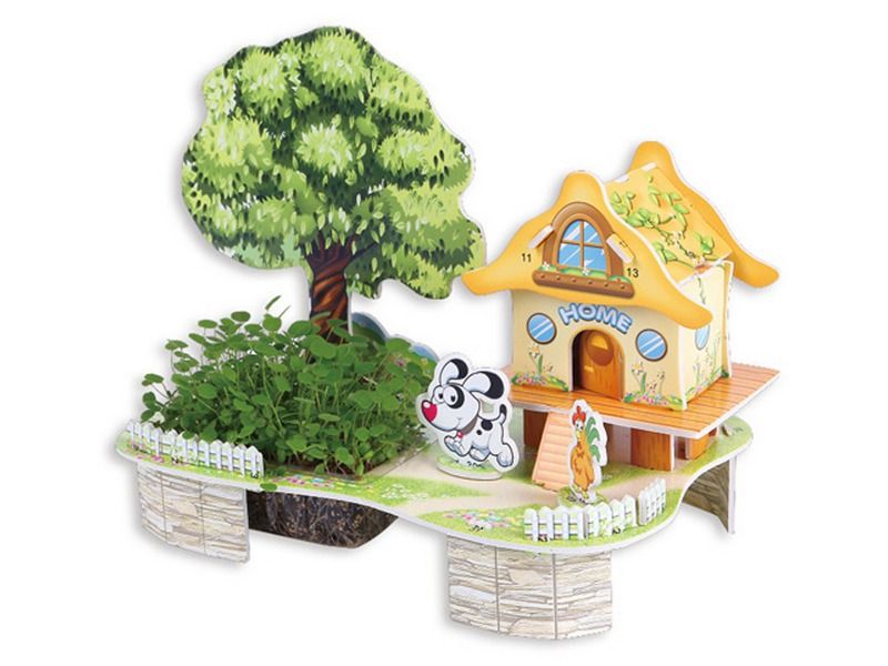 3D пазл из пенокартона ДОМПОЛНАЯ ЧАША 22 детали, 4 листа