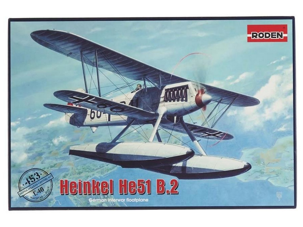 Сборная модель RODEN Самолет Heinkel He51 B2, 148