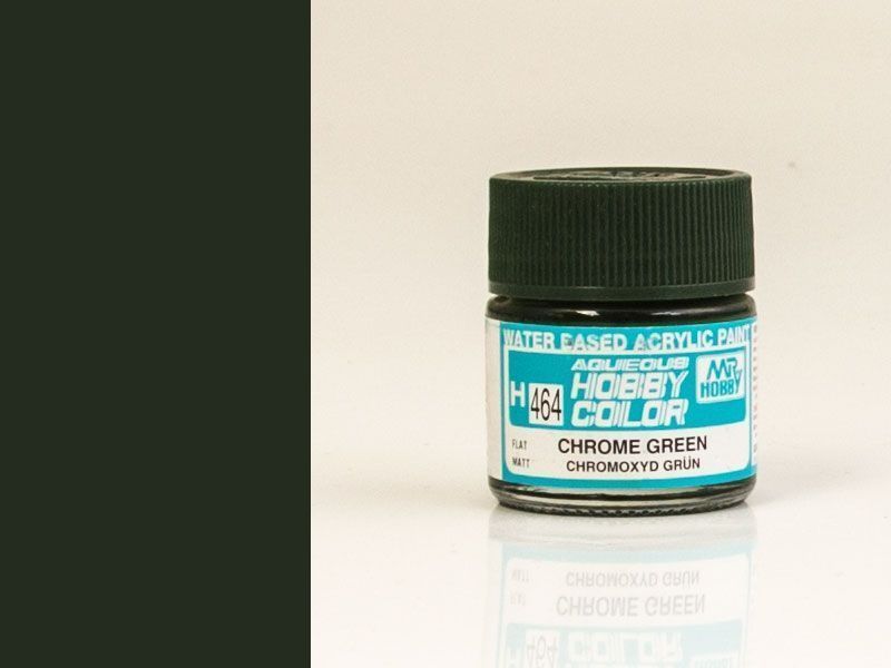 Краска акрил для пластика тм MRHOBBY 10мл CHROME GREEN, шт