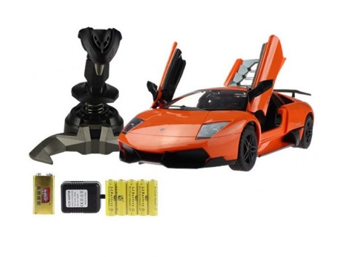 Радиоуправляемая машина MZ Lamborghini Murcielago 2115D 114 джойстик, открываются двери  акб