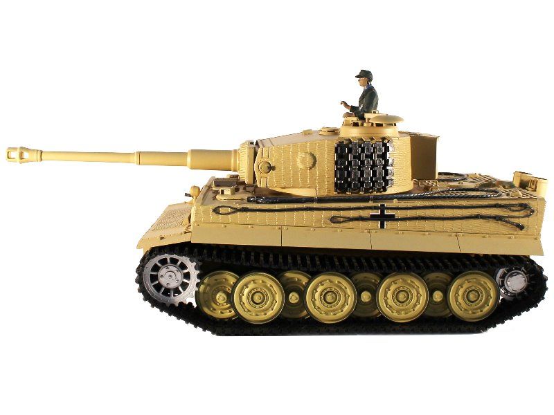 Радиоуправляемый танк Taigen 116 Tiger 1 Германия, поздняя версия 24G RTR песочный