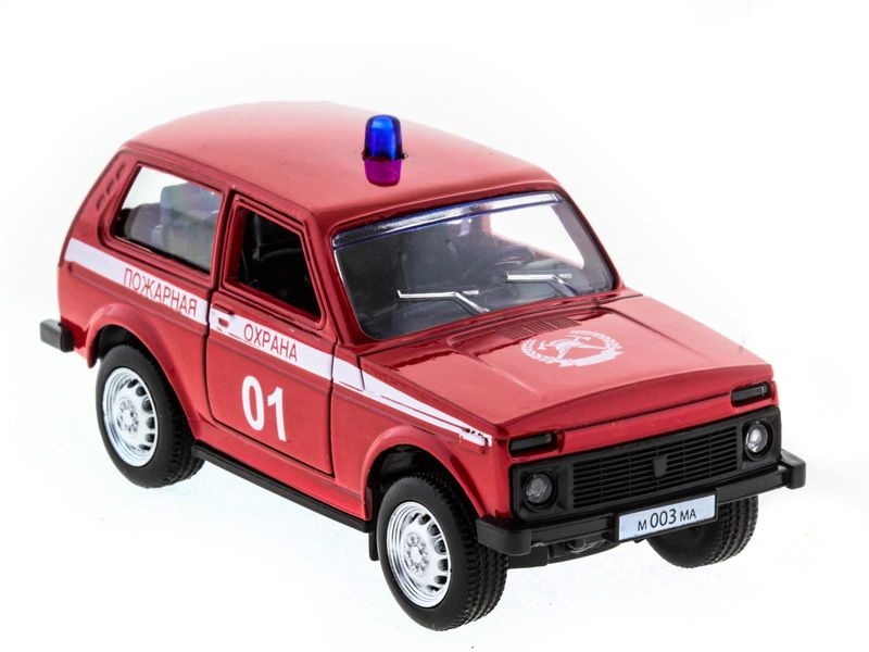 Машина АВТОПАНОРАМА инерц ВАЗ 2121 150, вк 1275,5 см, красная