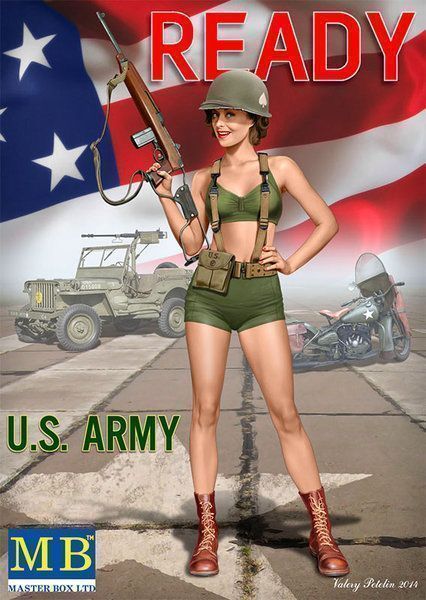 Сборная модель Фигуры пинап, набор №3 Элис 124