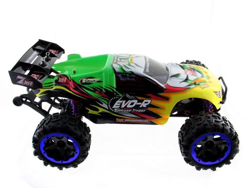 Радиоуправляемый трагги Remo Hobby EVOR Brushless UPGRADE зеленая 4WD 24G 18 RTR