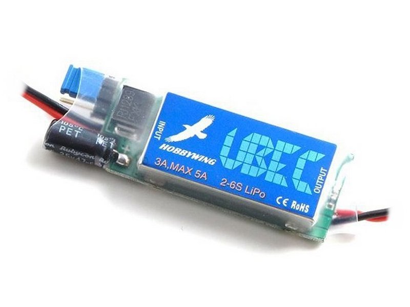 Импульсный регулятор понижающий Hobbywing UBEC3A6S 3A5A, 25S, Aircraft, Heli