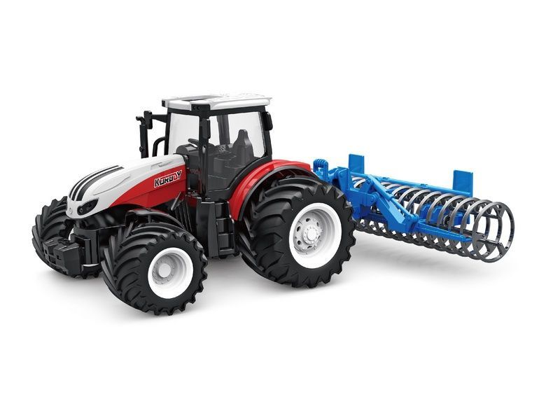 РУ фермерский трактор Korody с сеноподборщиком, широкие колеса 124 24G 6CH RTR