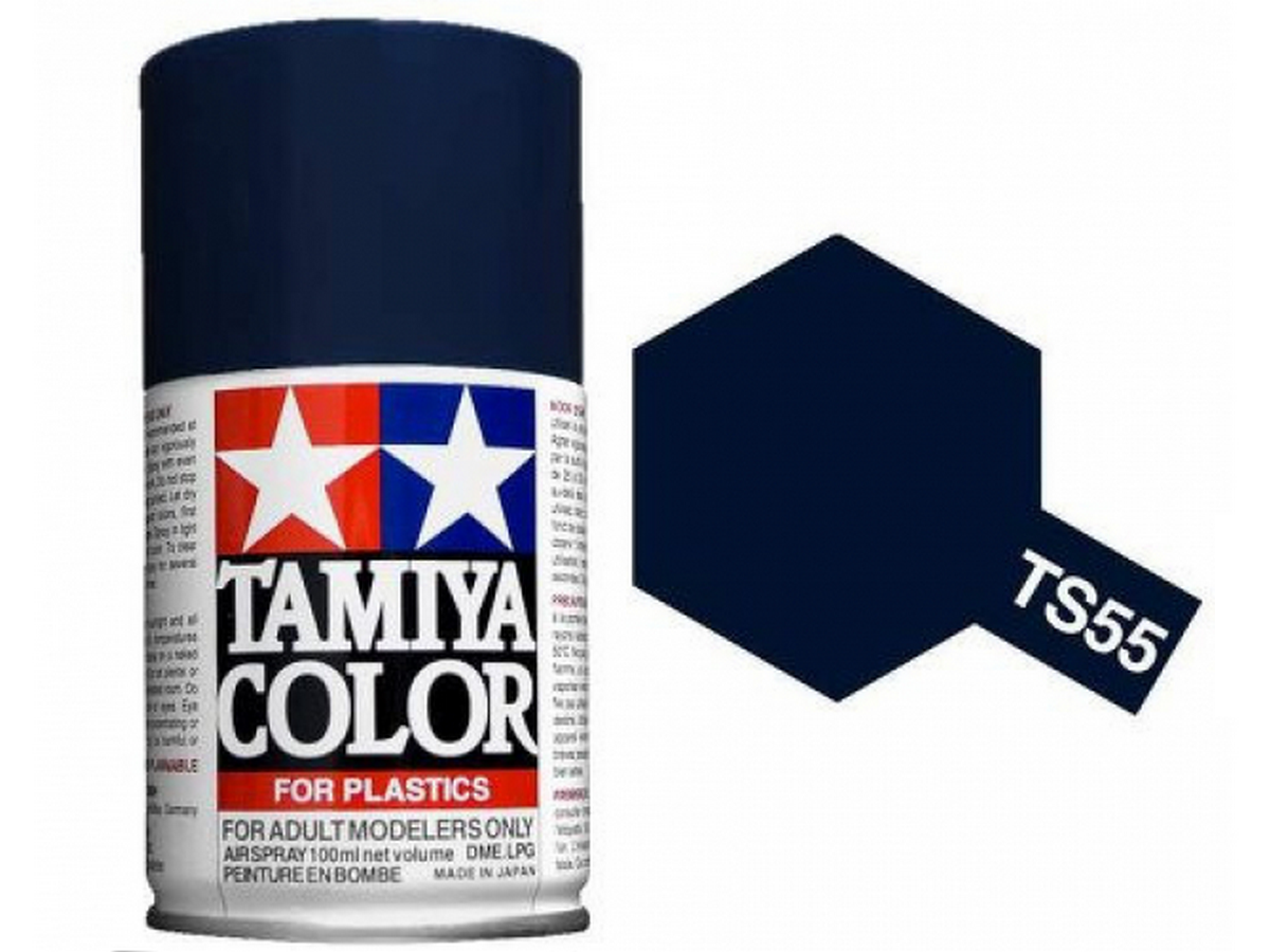 Краска Tamiya TS55 Dark Blue Тёмносиняя краскаспрей 100 мл