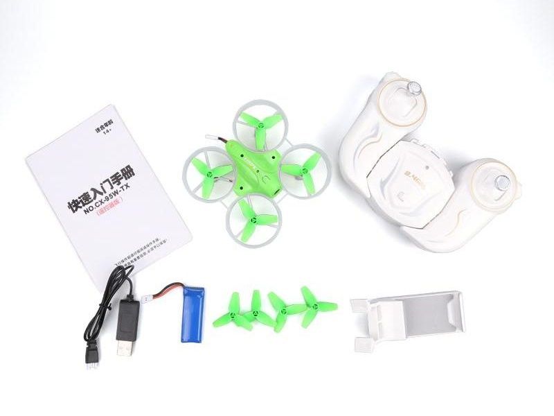 Радиоуправляемый квадрокоптер Cheerson CX95W WiFi Mini Racing Drone RTF 24G зеленый