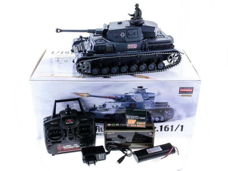 Радиоуправляемый танк Heng Long 116 Panzerkampfwagen IV AusfF2SdKfz Германия 24G RTR PRO